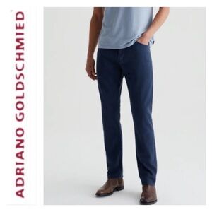 AG ADRIANO GOLDSCHMIED The Everett Slim Straight Stretch Pants Blue Size 33 x 32